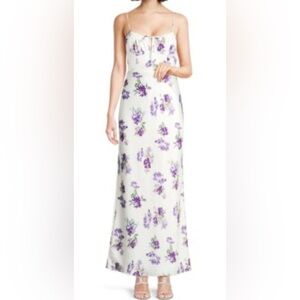 Favorite Daughter Floral Maxi Dress - Purple and Cream